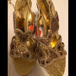Gold heels